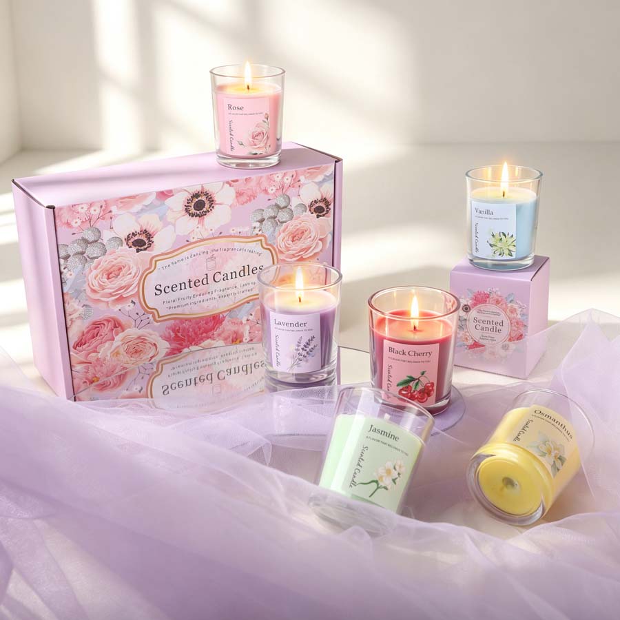 Home Fragrance Usa - Набор ароматических свечей для ароматерапии, 6